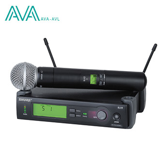 میکروفن دستی بی سیم شور SHURE SLX24/SM58 Handheld Wireless Microphone