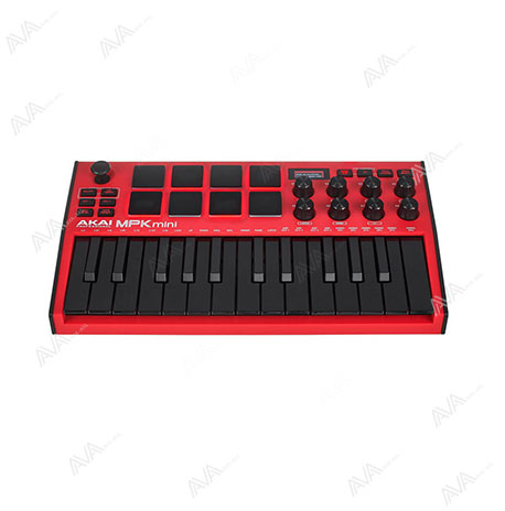 میدی کنترلر اکیا مدل AKAI MPK MINI MK3 red