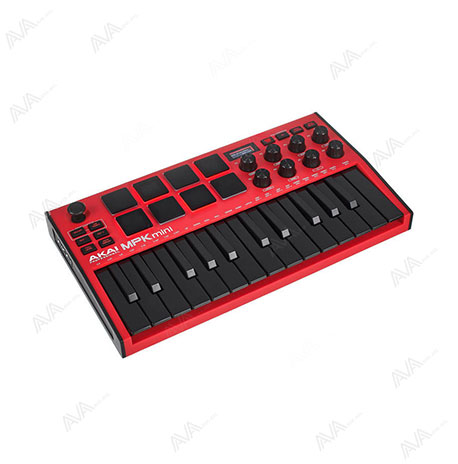 میدی کنترلر اکیا مدل AKAI MPK MINI MK3 red